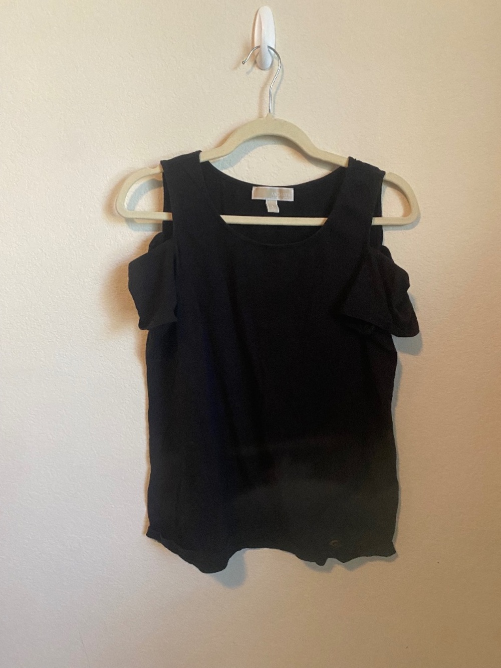 MICHAEL by Michael Kors Black Off the Shoulder Top